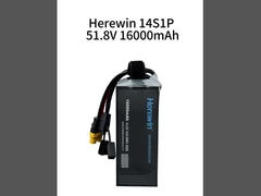 Herewin 14S1P 16Ah 51.8V LiPo Pouch batteria UAV 25C Alta velocità di scarica