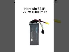 Herewin 6S1P 16000mAh 22.2V 25C Lipo Drone Battery Pack per UAV