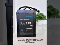 Herewin 12S 44.4V 22000mAh Lipo UAV Drone Batteria 25C Soft Pack