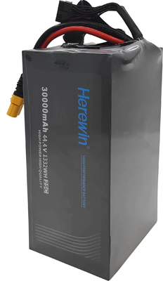 comprare 25C 30000mAh Pocket Pack Batteria Lipo UAV Herewin 12s Batteria Lipo 44.4V fabbricazione online
