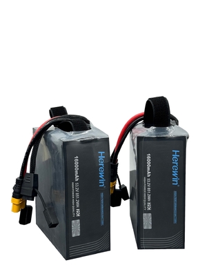 comprare 14S1P 16Ah 53.2V Soft Pack Drone Batteria 25C Tasso di scarica 16000mAh fabbricazione online