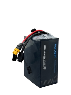 comprare Soft Pack 25C Drone Lipo Bag Battery Herewin 14S1P 22Ah 53.2V Uav Battery Pack fabbricazione online