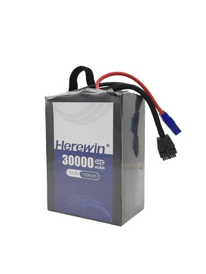 comprare 30C 30000mah Drone batteria al litio 53.2V 14S batteria al litio polimerico fabbricazione online
