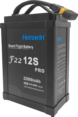 comprare Tempo di vita più lungo Herewin 12s 22000mah Lipo batteria 44.4V 976.8wh 22AH 25C Drone Sprayer fabbricazione online