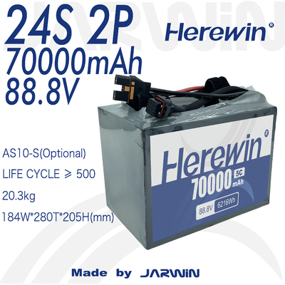 comprare 24S2P 88.8V 70000mAh Soft Pack Battery per la comunicazione Port RS485 da Herewin fabbricazione online