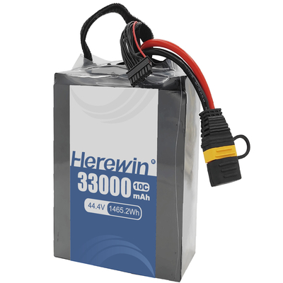 comprare UAV Semi Solid State Battery 12S 44.4V 33000mAh Soluzione energetica leggera e ad alta capacità da Herewin Battery fabbricazione online
