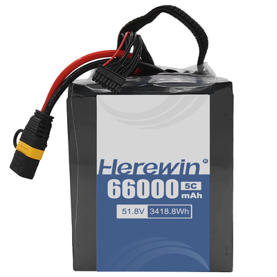 comprare Capacità Soluzione energetica 14S2P 51.8V 66000mAh per UAV Batteria a stato semi solido 800 durata del ciclo e design leggero fabbricazione online