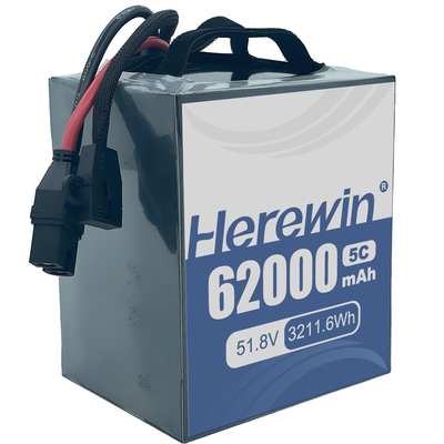 comprare UAV Semi Solid State Battery Herewin 62000mAh 14S2P 51.8V Soluzione di accumulo di energia per applicazioni esigenti fabbricazione online