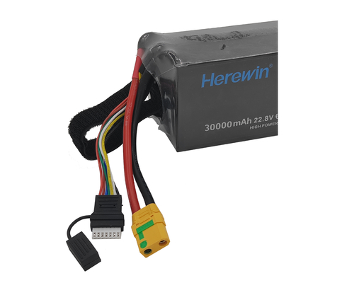 22.8V 30000mAh Batteria UAV ad alta tensione PackPouch Cell Herewin 6S1P Batteria drone