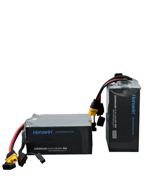 Herewin 14S 51.8V 22000mAh LiPo Uav Drone Battery Bag Pack 25C Battery Per Drone
