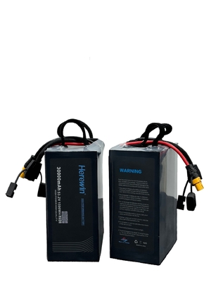 30000mAh 14S 53.2V 25C Uav Lipo Batterie In Soft Pack Qui
