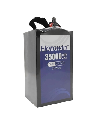 Herewin Semi Solid Battery 18S 66.6V 35000mAh Batteria Soft Pack di qualità affidabile
