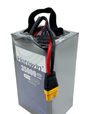 18S1P 35000mAh Soft Pack 66,6V 10C Sprayer Uav Drone Battery Herewin