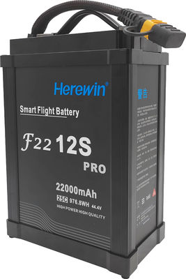 Tempo di vita più lungo Herewin 12s 22000mah Lipo batteria 44.4V 976.8wh 22AH 25C Drone Sprayer