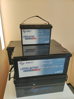 4000 cicli 12V 200AH LiFePO4 batteria al litio per autocamper EV sistema di vento solare