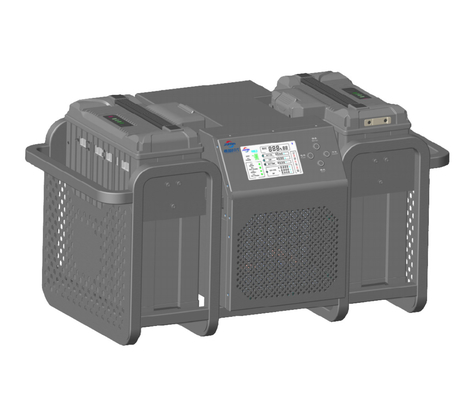 Caricabatterie a doppio canale di raffreddamento AC100-290V 50-60Hz