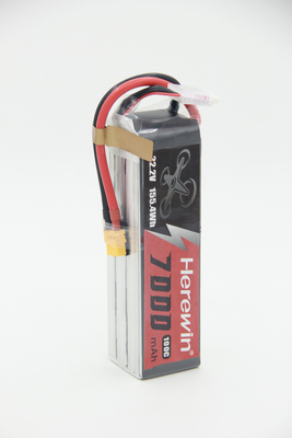 Herewin High Rate Fast Speed 6s batteria fpv 100C 7Ah FPV Drone batteria 822g