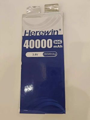 3.8V 40000mAh Lipo singola cella 25C 765g 1000 cicli + vita tipo ricaricabile