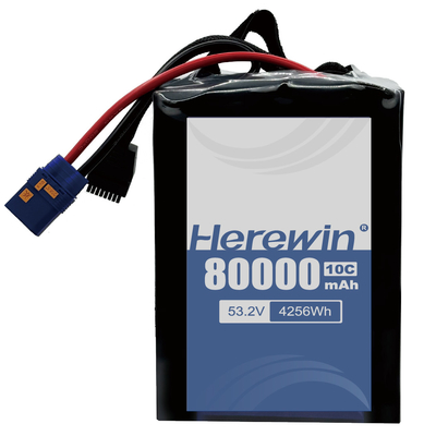 UAV Semi Solid State Battery 14S2P 53.2V 80000mAh Alta efficienza e fonte di energia di lunga durata